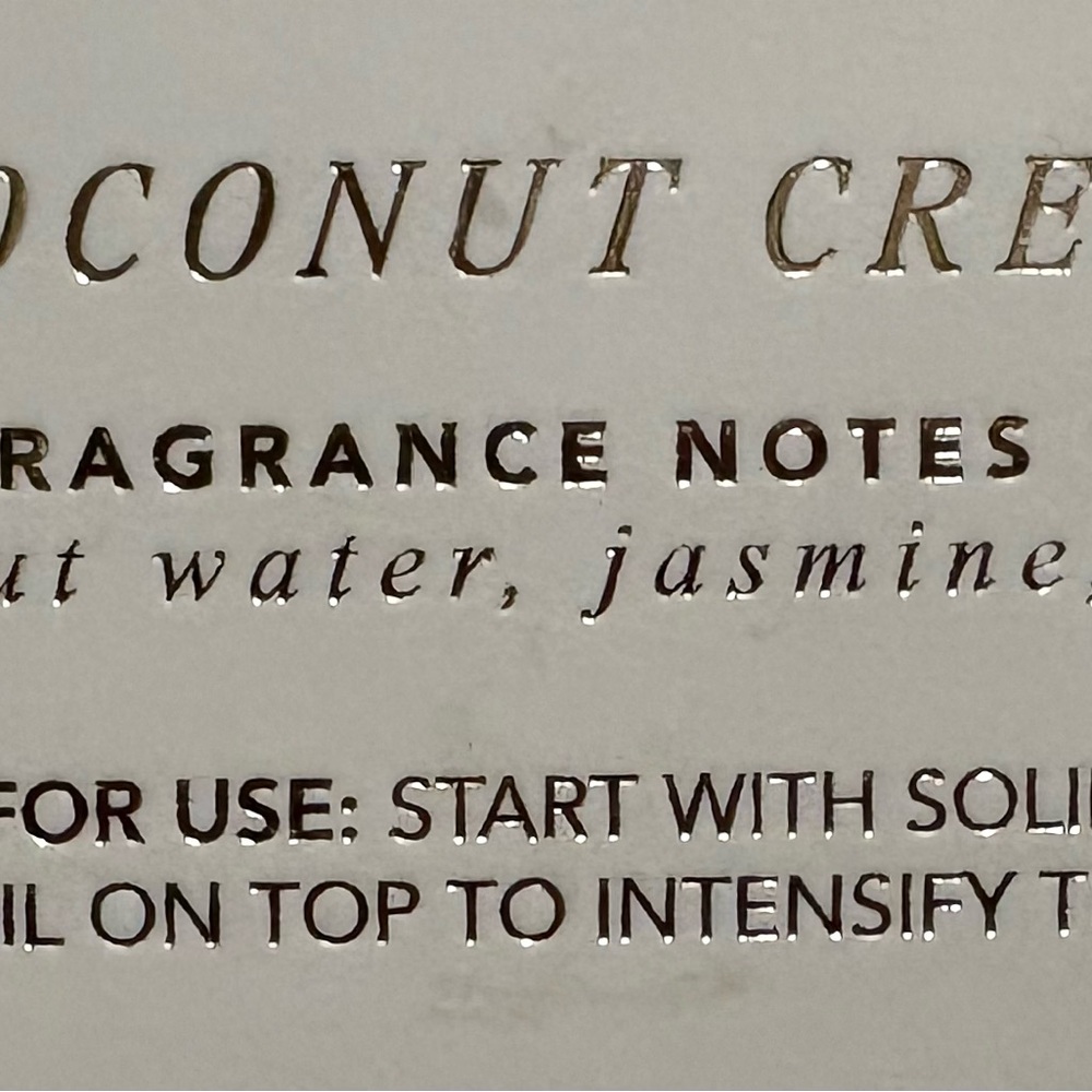 NWT Sand + Fog Coconut Cream EDP Oil - 15 mls - Picture 2 of 2
